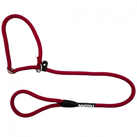 Laisse lasso nylon rond rouge pour chien KARLIE