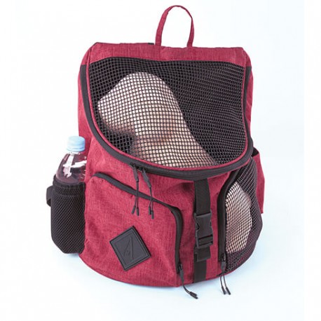 SAC A DOS pour chien et chat collection CROISETTE couleur rouge MARTIN SELLIER-DOGFRENCHTOUCH