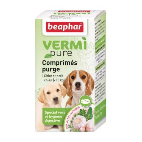 Comprimés purge aux plantes chien Beaphar
