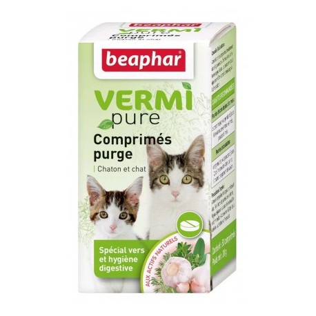Comprimés purge aux plantes chat Beaphar