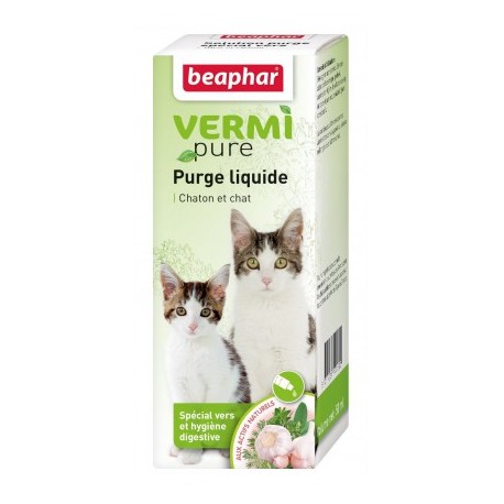Solution liquide purge aux plantes pour chat Beaphar