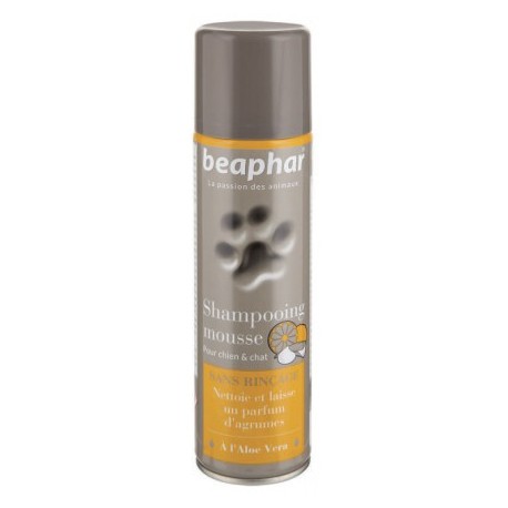Spray shampooing mousse sans rinçage pour chien et chat Beaphar