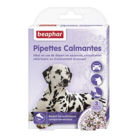 3 Pipettes calmantes pour chien BEAPHAR