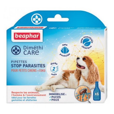 Pipettes antiparasitaire pour chien DimethiCARE BEAPHAR