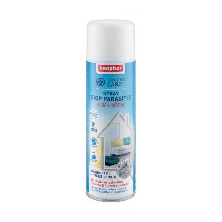 Spray habitat antiparasitaire pour chien et chat DimethiCARE sans pesticide BEAPHAR