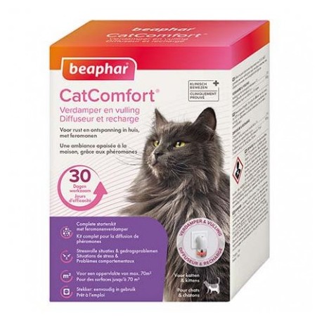 Diffuseur calmant CatComfort aux phéromones pour chat BEAPHAR