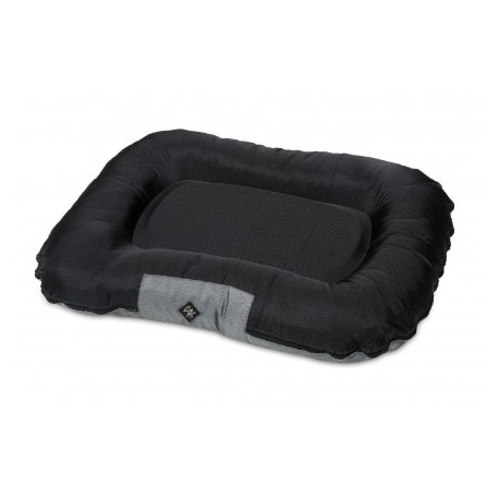 Coussin déhoussable pour chien Pluton gris-noir LEOPET