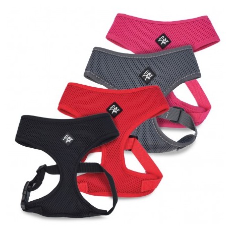 HARNAIS pour chien réglable en néoprène respirant rouge LEOPET-DOGFRENCHTOUCH