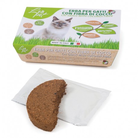 Herbe à chat BIO avec fibre de coton LEOPET