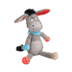 Jouet pour chien et chiot Peluche Âne HAPPY de 34 cm FLAMINGO