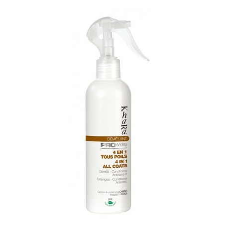 DEMELANT pour chien 4 EN 1 PUISSANT 250ml KHARA-DOGFRENCHTOUCH
