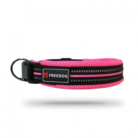 COLLIER pour chien SOFT SPORT couleur rose FREEDOG-DOGFRENCHTOUCH
