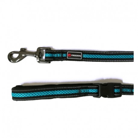 Laisse pour chien confortable bleu SOFT SPORT FREEDOG