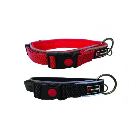 Collier pour chien EXTREME en nylon/néoprène rouge FREEDOG