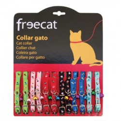 Lot de 12 Colliers COCCINELLE pour chat FREEDOG