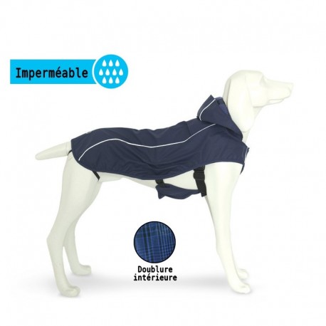 Imperméable pour chien ARTIC bleu marine FREEDOG