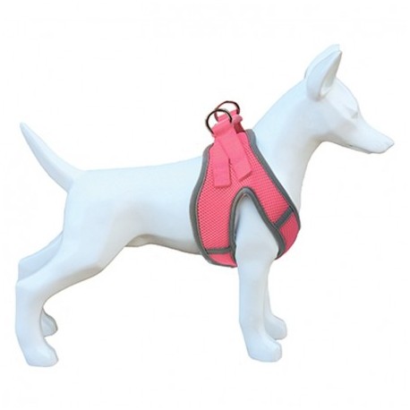 Harnais veste rose RUCHE pour chien FREEDOG