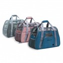 Sac de transport pour chien et chat marron rosé CROSSWORLD FREEDOG