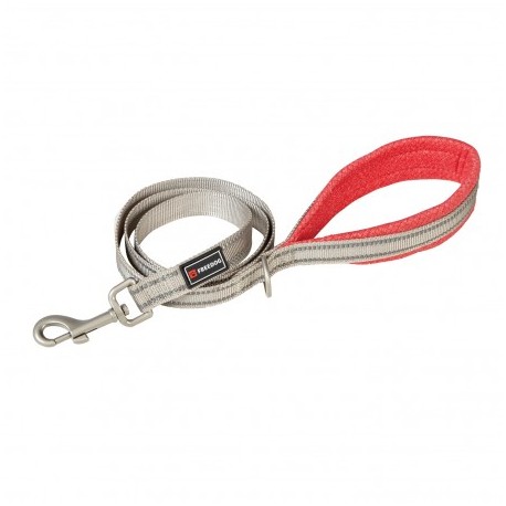 LAISSE REFLECHISSANTE pour chien SHIVA couleur rouge FREEDOG-DOGFRENCHTOUCH