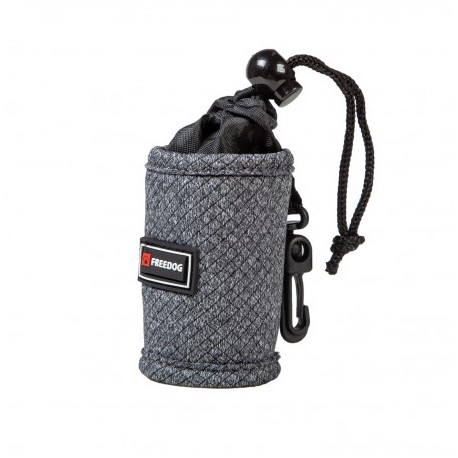 DISTRIBUTEUR SACHETS RAMASSE CROTTES pour chien SHIVA couleur gris FREEDOG-DOGFRENCHTOUCH