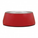 Gamelle en mélamine rouge BOWL avec bol inox amovible FREEDOG