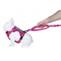 Laisse double poignée BORÉAL rose pour chien FREEDOG