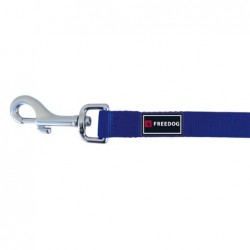 LAISSE ERGONOMIQUE pour chien nylon couleur bleu FREEDOG-DOGFRENCHTOUCH