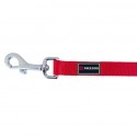 Laisse nylon ERGONOMIQUE rouge pour chien FREEDOG