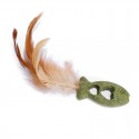 JOUET pour chat POISSON COEUR MATATABI avec plumes FREEDOG-DOGFRENCHTOUCH