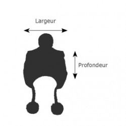 BONNET DE NOEL pour chien rouge avec pompon WOUAPY-DOGFRENCHTOUCH