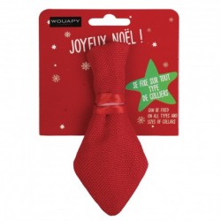 Cravate de Noël rouge pour chiens ou chats WOUAPY