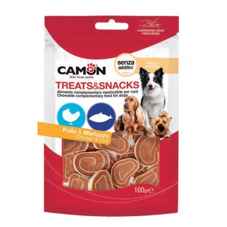 Friandise Sushi de poulet et morue pour chien CAMON