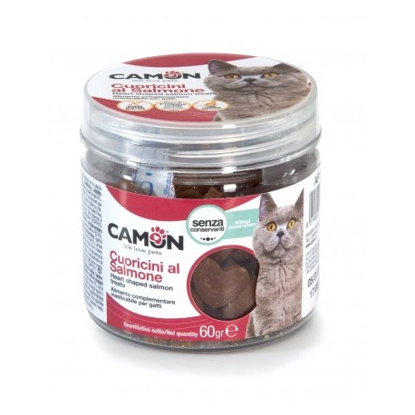 Friandises cœur au saumon pour chat CAMON