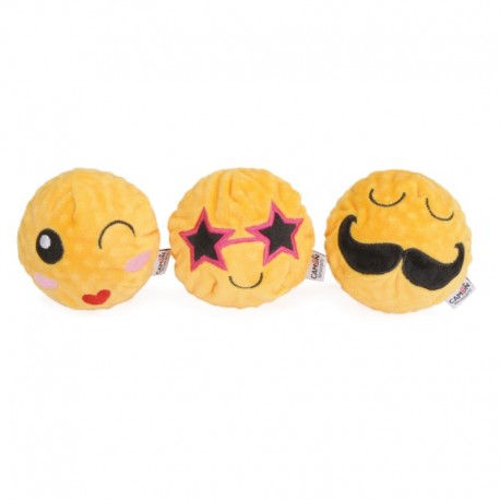 Balle peluche SMILES pour chiens CAMON