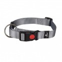 COLLIER pour chien en nylon réglable gris FLAMINGO