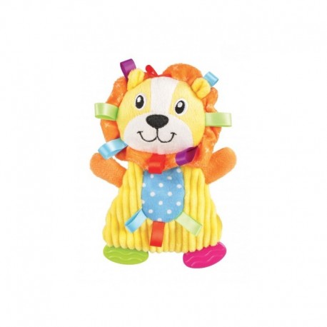 Jouet peluche lion sonore et coloré pour chien ou chats FLAMINGO