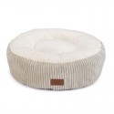 COUSSIN DEHOUSSABLE pour chien ou chat VELOURS CÔTELE gris DESIGNED BY LOTTE-DOGFRENCHTOUCH