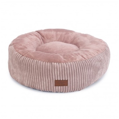 COUSSIN DEHOUSSABLE pour chien ou chat VELOURS CÔTELE rose DESIGNED BY LOTTE-DOGFRENCHTOUCH