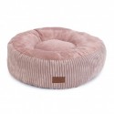 COUSSIN DEHOUSSABLE pour chien ou chat VELOURS CÔTELE rose DESIGNED BY LOTTE-DOGFRENCHTOUCH