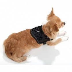 Harnais réglable noir pour chien KARLIE
