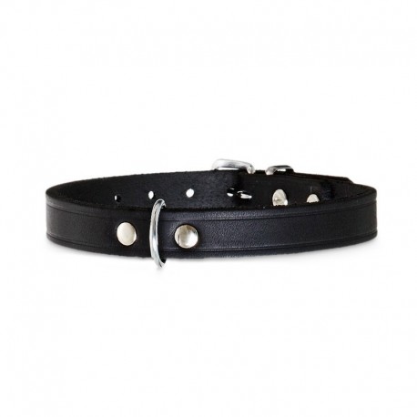 Collier cuir noir RONDO KARLIE