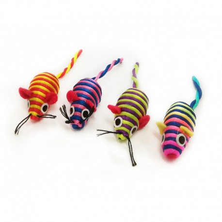 Souris multicolores de 6 cm pour chat KARLIE