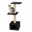 ARBRE A CHAT pour chat 1 caisson et 2 plateaux couleur gris KARLIE-DOGFRENCHTOUCH