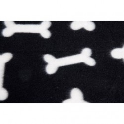 PLAID POLAIRE pour chien ou chat NOIR KARLIE - DOGFRENCHTOUCH