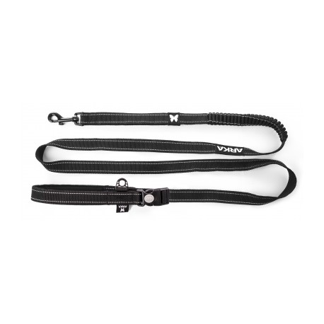 Laisse pour chien Ceinture Outdoor 2 en 1 couleur noir ARKA HAOK