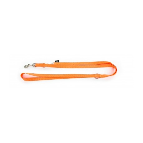 LAISSE pour chien NEO PLUS 3 POSITIONS COUTURES REFLECHISSANTES orange ARKA HAOK-DOGFRENCHTOUCH