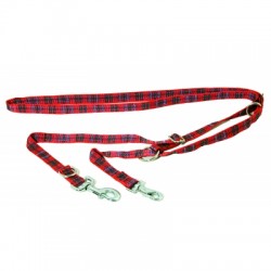 Laisse de dressage 3 positions motif Kilt plaid pour chien ARKA HAOK