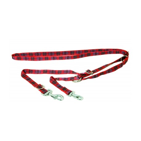 Laisse de dressage 3 positions motif Kilt plaid pour chien ARKA HAOK