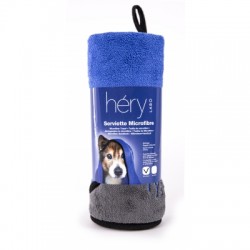 SERVIETTE MICROFIBRE pour chien ULTRA ABSORBANTE HERY