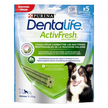 FRIANDISES DENTALIFE ACTIVFRESH pour chien medium 12 à 25 kg PURINA-DOGFRENCHTOUCH